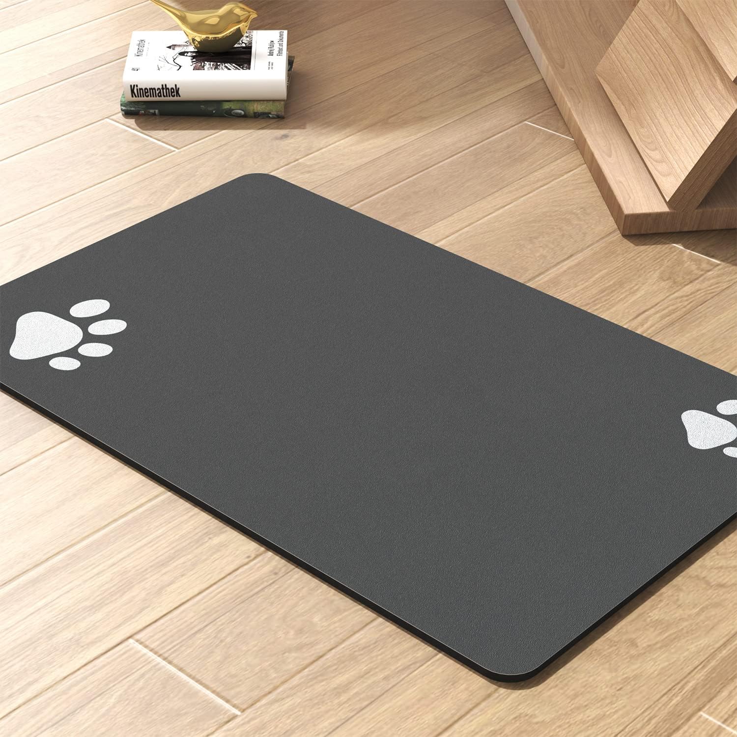 Pet Feeding Mat-Absorbent Dog Mat for Food and Water Bowl-No Pet Feeding Mat-Absorbent Dog Mat for Food and Water Bowl-No Stains Quick Dry Dog Water Dispenser Mat-Dog Accessories Pet Supplies-Dog Water Bowl for Messy Drinkers